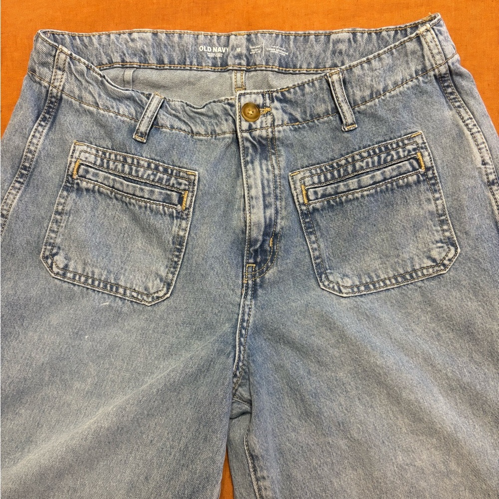 Old Navy Light Blue Wide-Leg Jeans - Picture 3 of 8